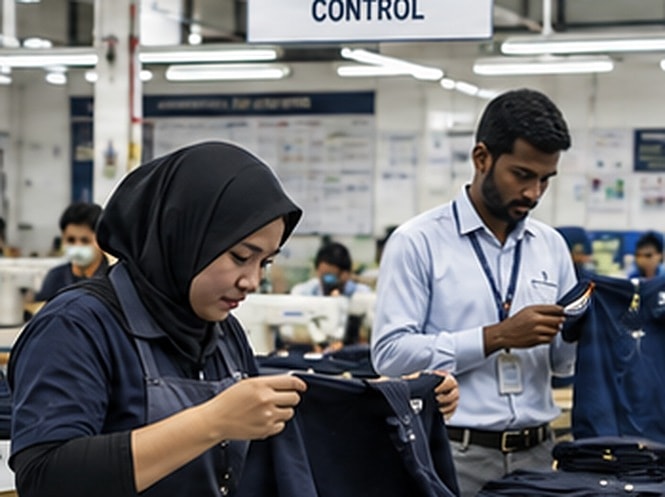Quality Inspection step in the Fashion Weaves Garments manufacturing process